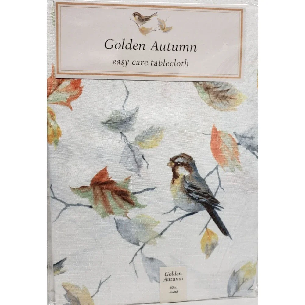 1 Printed Fabric Tablecloth, 60